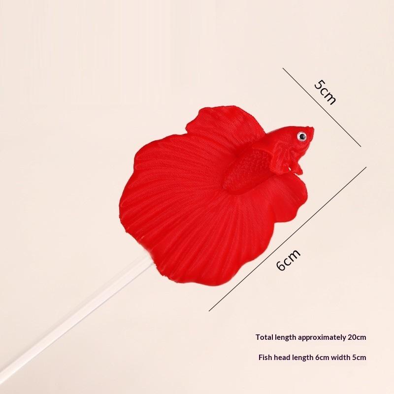 1PC Colorful Aquarium Betta Training Wand Plastic Playing Stick Active Healthy Betta Fish Equipment Resin Decoration Fish Stick