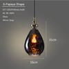 Modern Creative European Water Wave Glass Chandelier LED E27 Living Room Dining Room Kitchen Cafe Interior Lighting Fixture