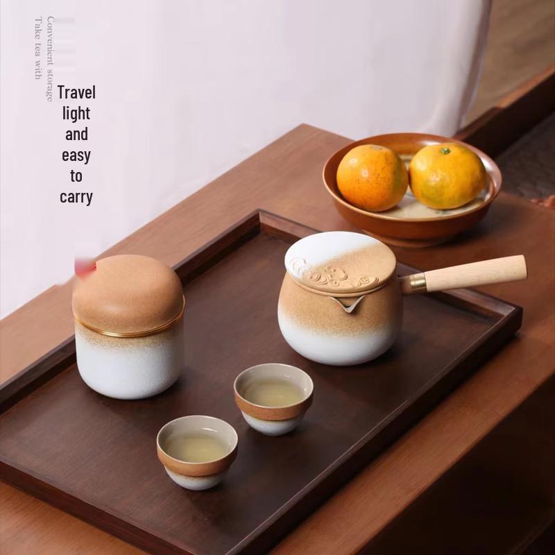 NEW CASTLE Auspicious Portable Ceramic Tea Set