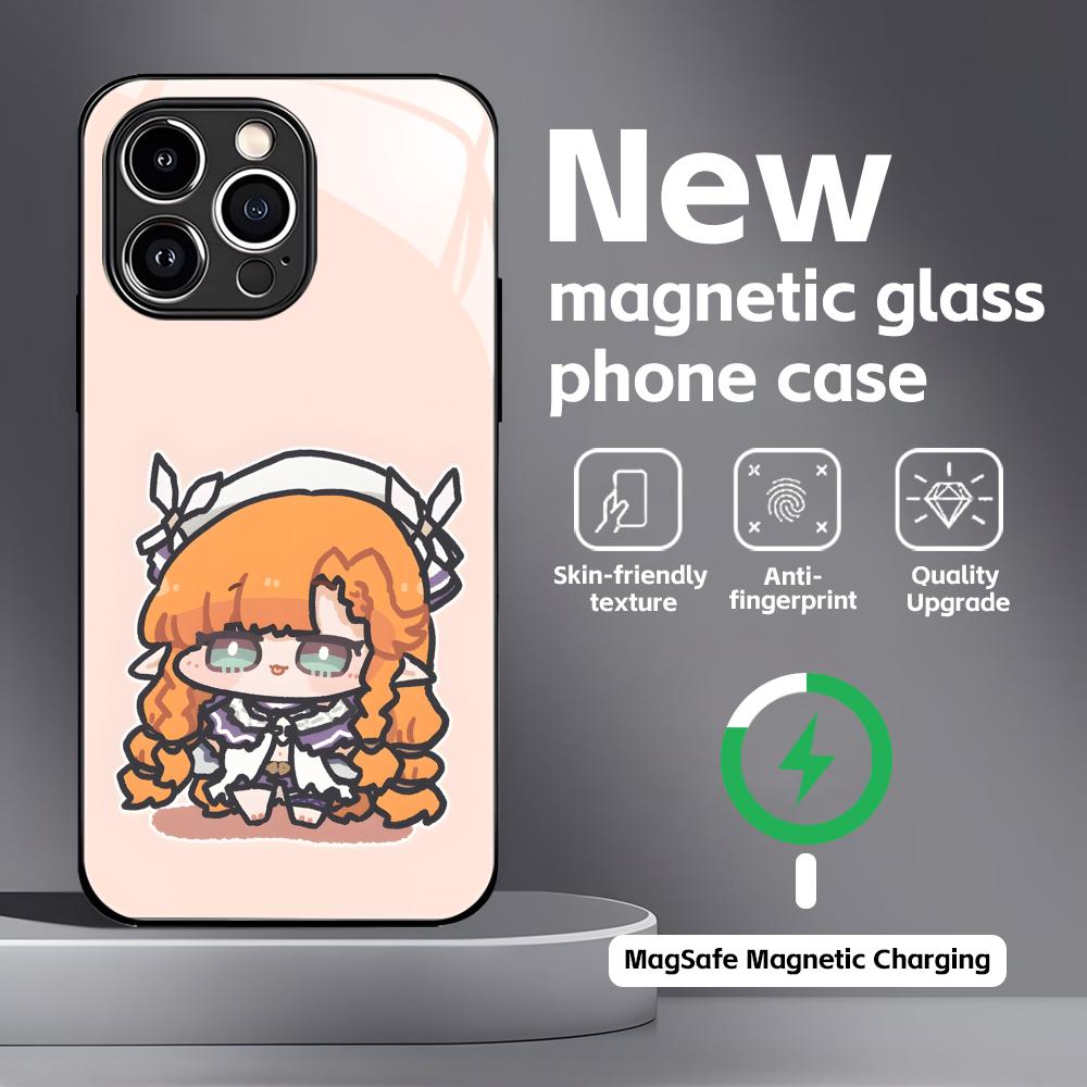 Wuthering Waves SIGRIKA  Phone Case For iPhone17 16 15 14 13 12 11 X XR XS 8 Plus Mini Pro Max Glass Magnetic Case