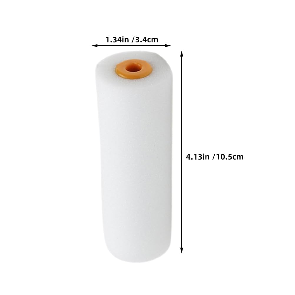 TOYANDONA 12-Piece Sponge Roller, 105mm High-Density Paint Roller for Furniture, Walls, Ceilings, and Doors