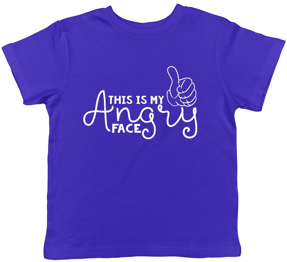 This is my Angry Face Boys Girls Childrens Kids T-Shirt 100