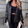 Hooded Jacket for Women with Pockets and Zipper Long Sleeve Loose Coat Street Fashion Outerwear