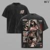 T-shirt Grafica Albedo Overlord Manga, Maglietta Anime Oversize Vintage, Streetwear Giapponese Unisex