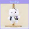 Cute Wedding Bear Plush Pendant Plush Keychain With Short Plush For Ideas Gift