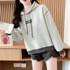 Navava Casual Color Block Hoodie Long Sleeve Sweatshirt Nt3231