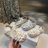 Girls' Closed-toe Sandals, New Summer Korean-style Woven Beach Shoes, Little Girl's Princess Shoes, Soft-soled Baby Shoes