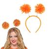 Fluffy Ball Hair Accessories Bobo Ball Head Buckle Wool Ball Hairband Wig Headbopper Costume Accessories Party Headwear