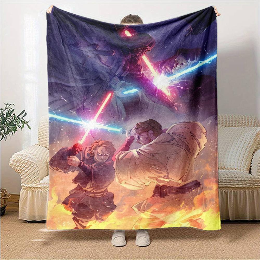 Star Wars Blanket Durable Comfort Great for Picnics Bedding Office All-Season Use Playful Design Perfect Gift for Relatives and Friends