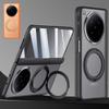 Magnetischer klarer matter Scharnierschutz 360° drehbarer Ständer Hülle für Oppo Find N6 5G Kabelloses Ladecover mit Bildschirmschutzglasfolie