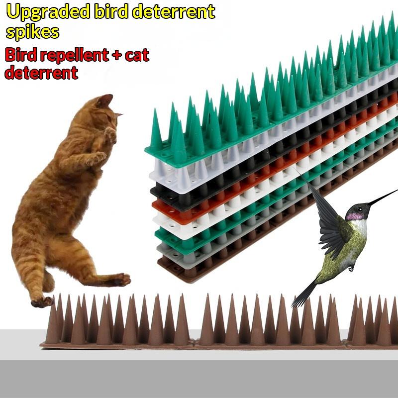 Plastic Anti Bird Cat Thorn Strips for Fence Wall Garden Balcony Security Easy Installation Animal Deterrent