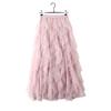 Jupe Midi Maille Patchwork Taille Élastique Amincissante Style Coréen Printemps 2023