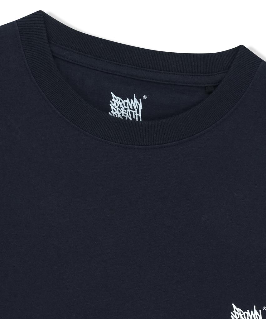 BROWNBREATH Sleepy Tag Tee - Navy