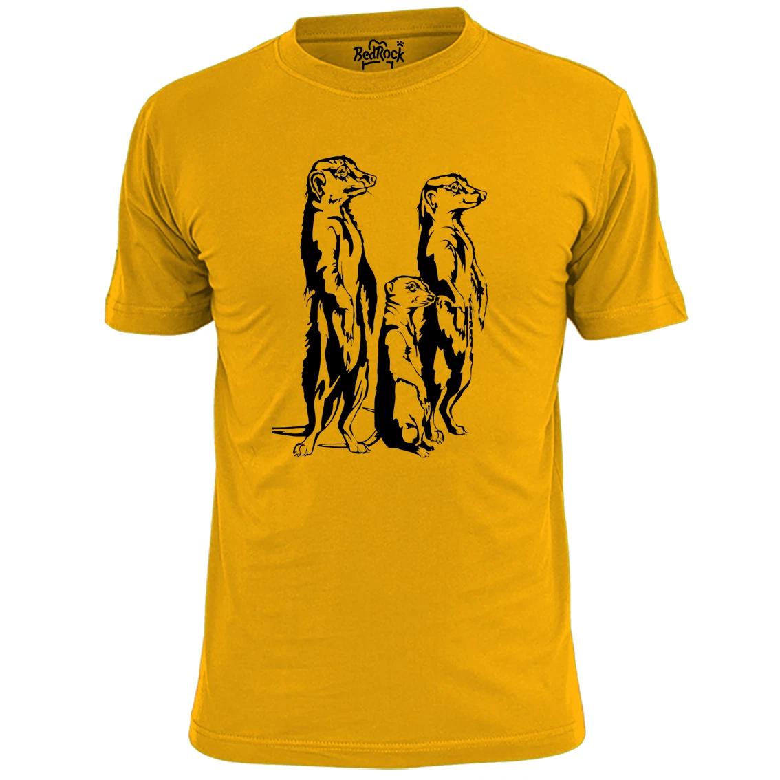 Mens Meerkats Stencil T shirt Prairie Dog Wildlife 3XL