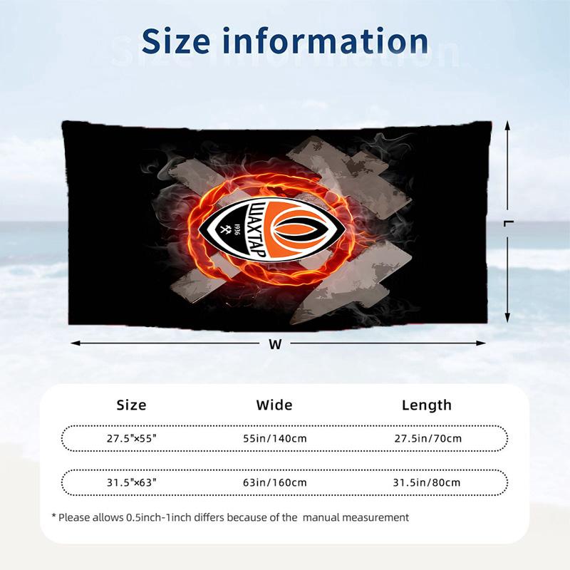 FC Shakhtar Donetsk Beach towels also serve as bath towels summer essential a musthave for the outdoors the beach and the pool