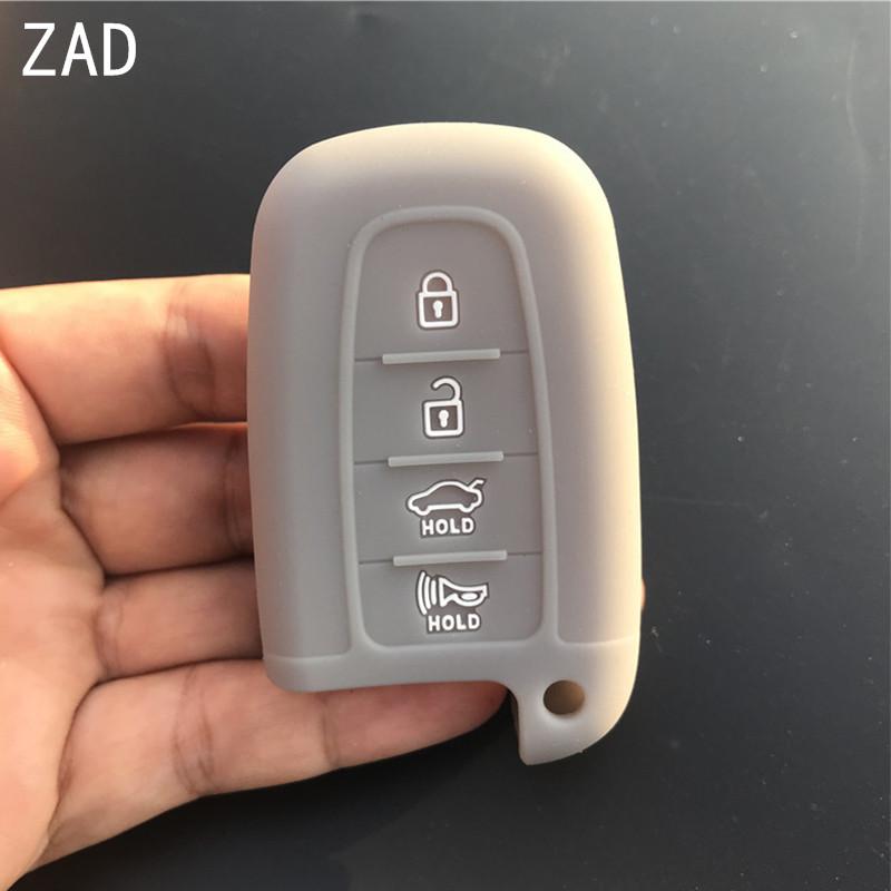 4 Buttons Silicone Car Key Fob Cover Case Holder Protector Shell  for Hyundai Sonata 2012 for KIA Sorento Sedona Sportage