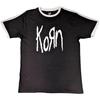 Korn - Logo - T-shirt Ringer Noir