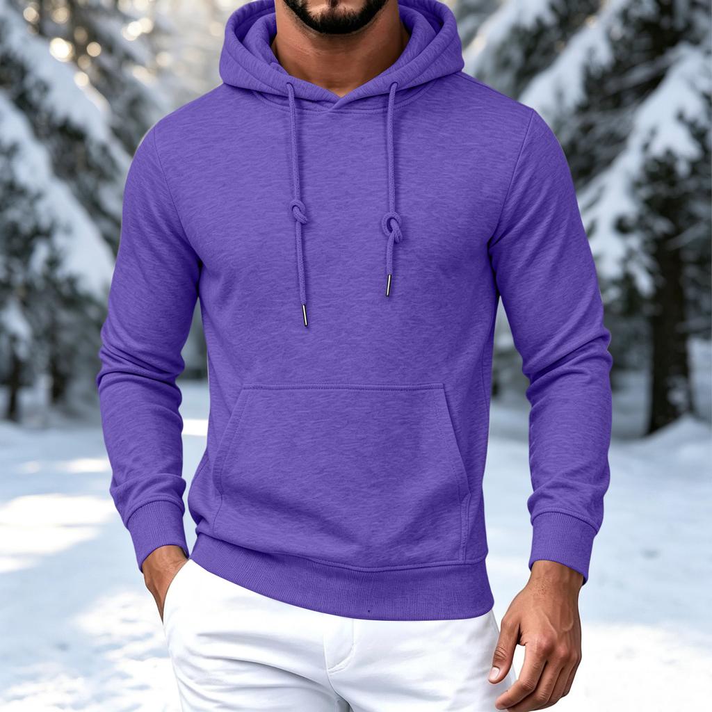 Men's Color Lined Hoodie for Casual Everyday Wear