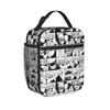 Gojo Satoru JJK Anime Thermal Insulated Lunch Bags for Travel Portable Food Bag Thermal Cooler Lunch Boxes