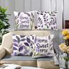 Fodera per Cuscino Decorativa per la Casa, Stile Lavanda Viola Chiaro, per Divano in Salotto, Poliestere, con Cerniera