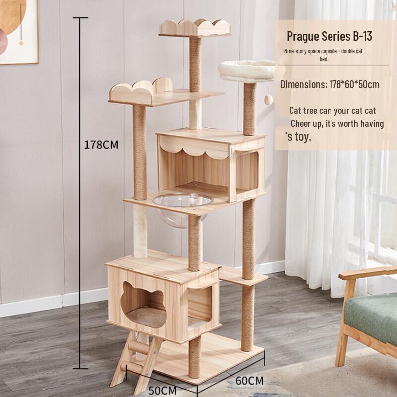 Cat Climbing Tree with Condo and Scratching Post