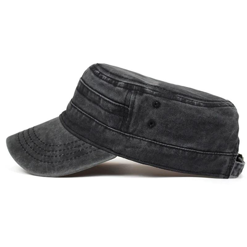 Baseball Washed Mens Top Flat Vintage Neutral Gender Women Men For Caps Spring Autumn Outdoor Adjustable Casual Hats Sunscreen Hat Sports Cap