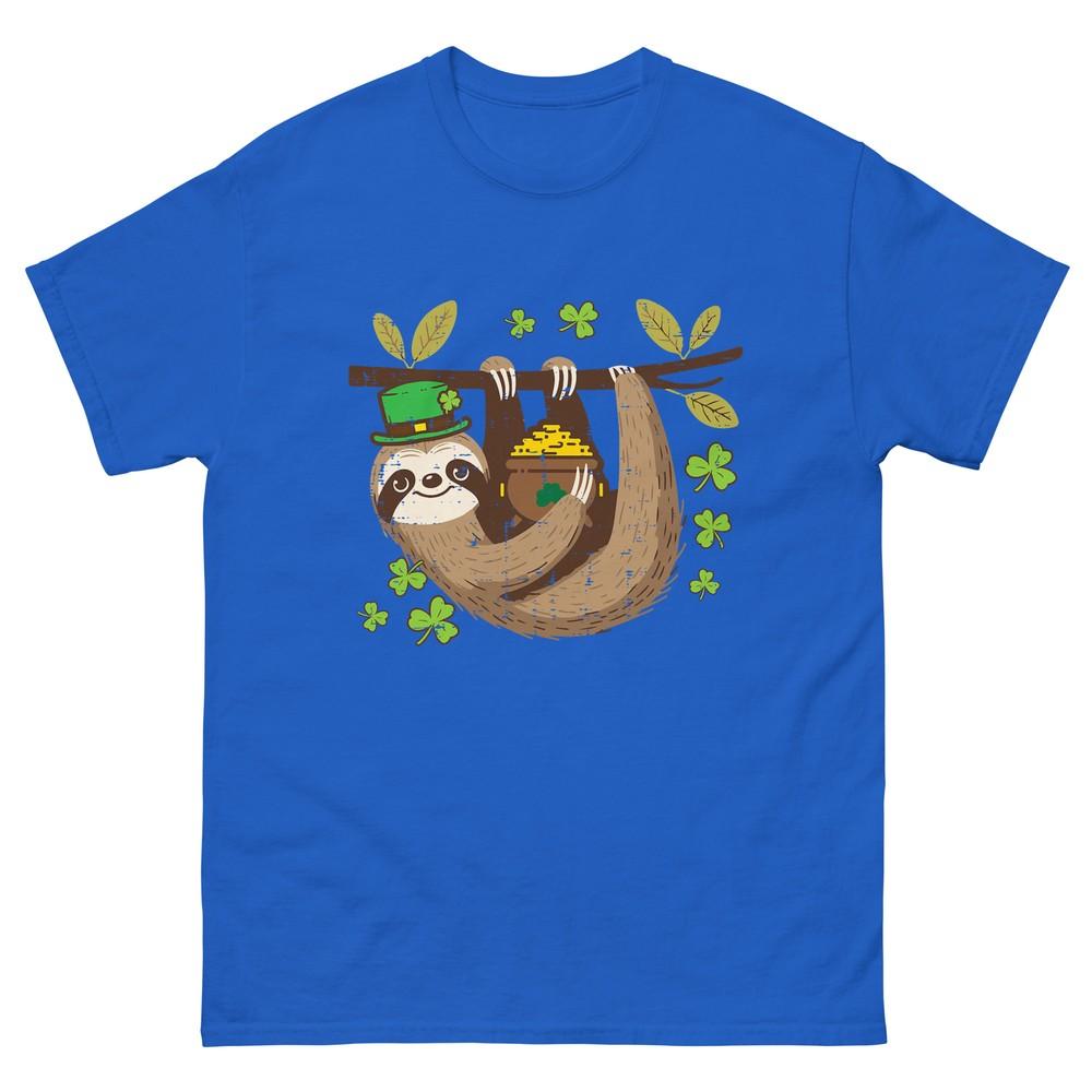 St Patricks Day Sloth Saint Pattys Paddys Kids Unisex Unisex TShirt