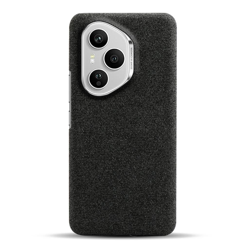 For Honor 400 Pro 5G (Global) Phone Case Cloth Texture Anti-Scratch Protective PC Back Cover