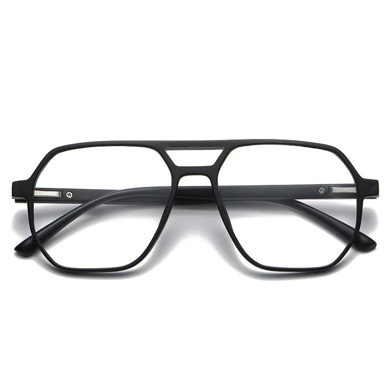 Large Frame Polarized Myopia Sunglasses 6 In 1 Prescription Magnetic Clip Men Women Glasses Optical Eyewear -0.5 To -6.0