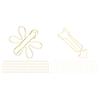 100Pcs Funny Planner Clips Innovative Cute Design Anti Rust Electroplating Process Gold Paper Clips 