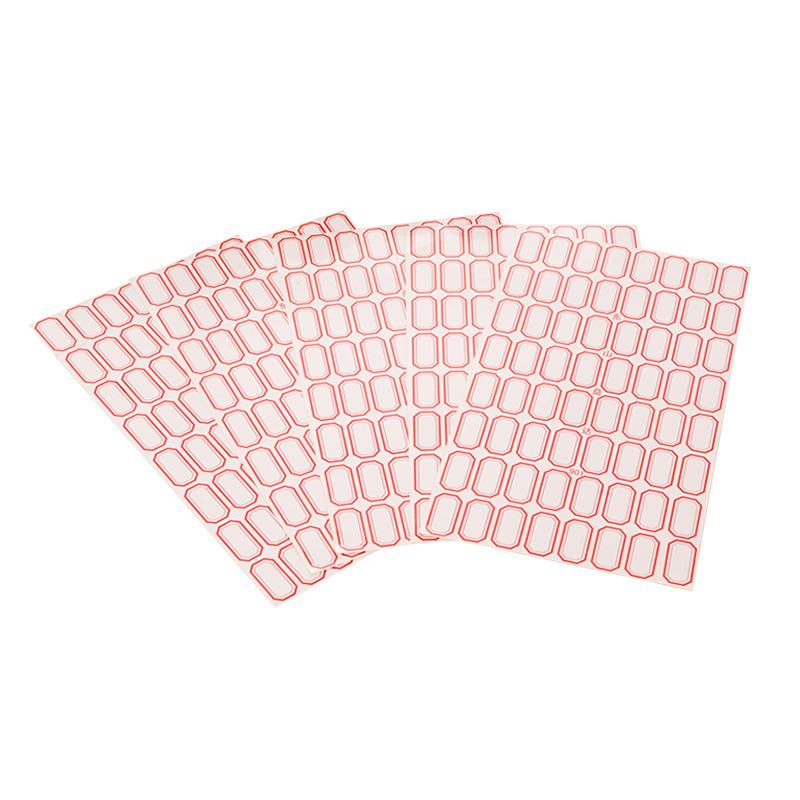 Waterproof, Oilproof Removable Self-Adhesive Clothing Labels for Name, Date, Price, and Classification.