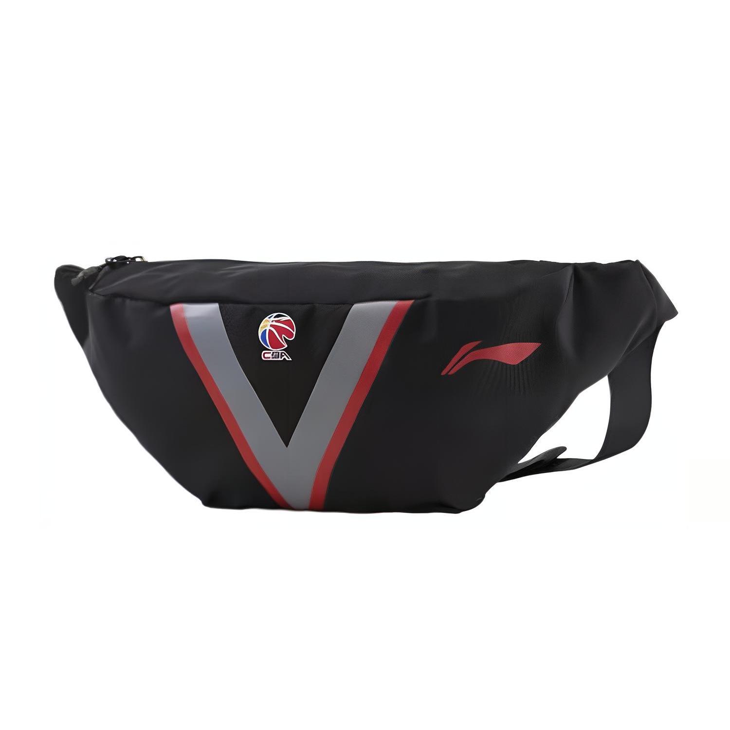 

Новая тканевая сумка кроссбоди LiNing, поясная сумка обычная мужская черная ABLR190-1 45.0*8.4*17.0CM