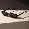 1Pc Sexy Small Oval Sunglasses Retro Leopard Print Frame Fashionable Travel Vacation Accessories
