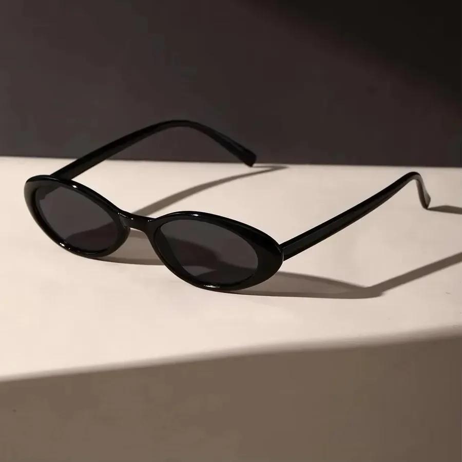 1Pc Sexy Small Oval Sunglasses Retro Leopard Print Frame Fashionable Travel Vacation Accessories