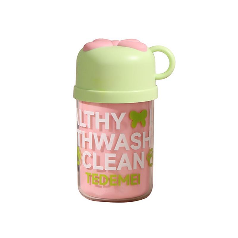 Travel grooming cup, cute double-layer mouthwash cup, portable tooth cup, toothbrush box, ins toothbrush bucket