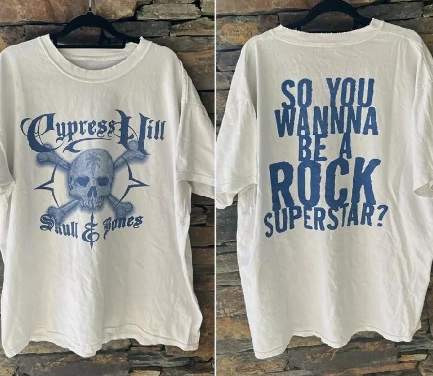 Hot Popular Cypress Hill Band 2 Sides Rock Music White S to 5XL Shirt ZL505 Unisex T-Shirt M