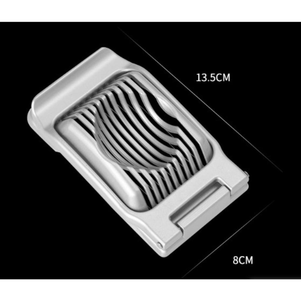 Egg Slicer for Hard Boiled Eggs Egg Cutter Strawberry Slicer Aluminium Slicer Stainless Steel Wire Multipurpose Egg Slicer