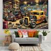 2D Plane, 2D Plane Banner - 1 Vintage Hot Car Garage Party Banner, Yzb