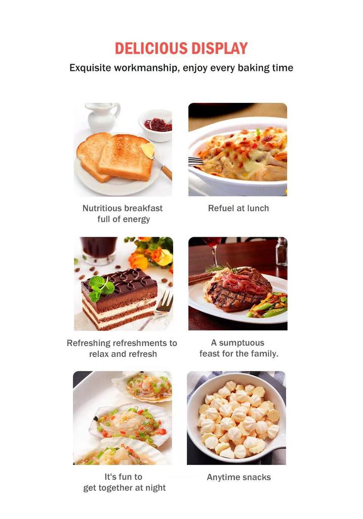 12L Multifunctional Mini Electric Oven for Home Baking