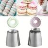 1/2Pcs Stainless Steel Flower Mouth Pastry Nozzles For Confectionery Pastry And Bakery Accessories Cake Tools Utensils