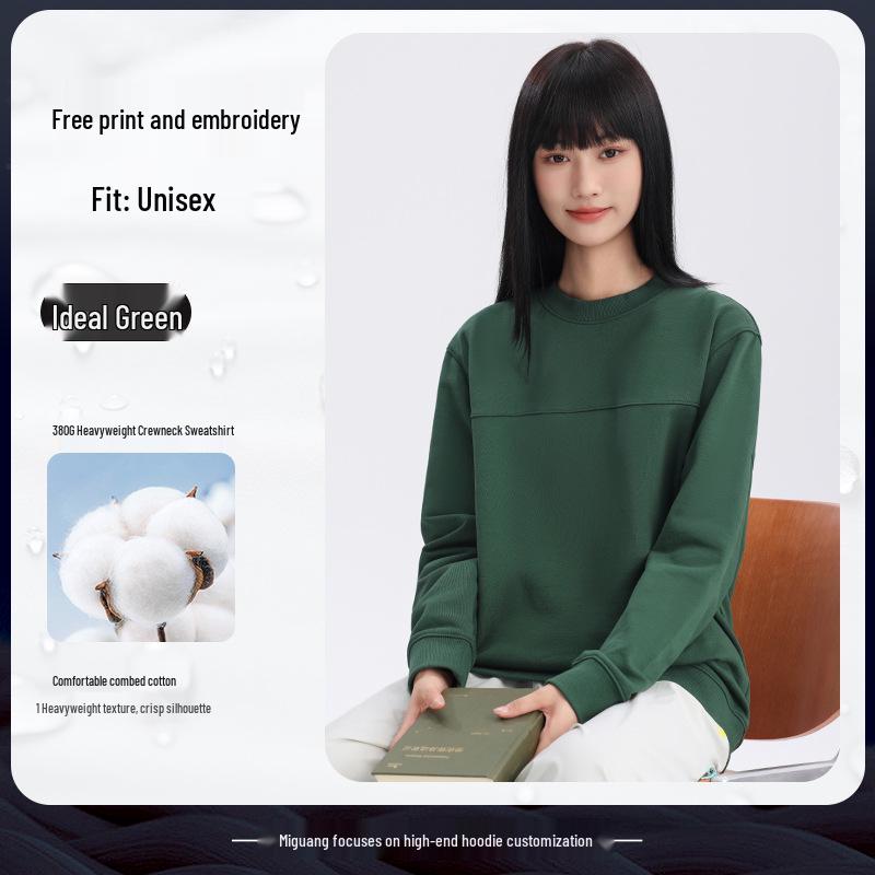 Premium Round Neck Hoodie with Custom Logo for Autumn/Winter - Nio 4S Group Workwear Top L
