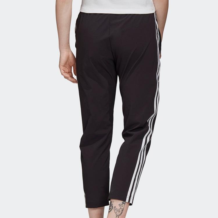 Adidas Originals Retro Three Stripe Printed Knit Track Pants Women Bottoms Black GK6169