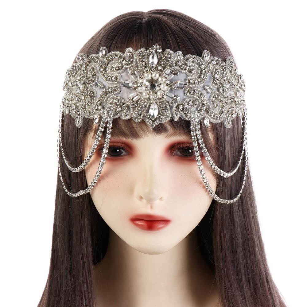 Hair Accessories Feather Headwear  Sequin Hair Band Vintage Korean Style Headband