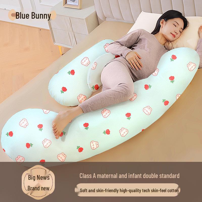 U-Shaped Multifunctional Pregnancy Pillow for Back and Belly Support