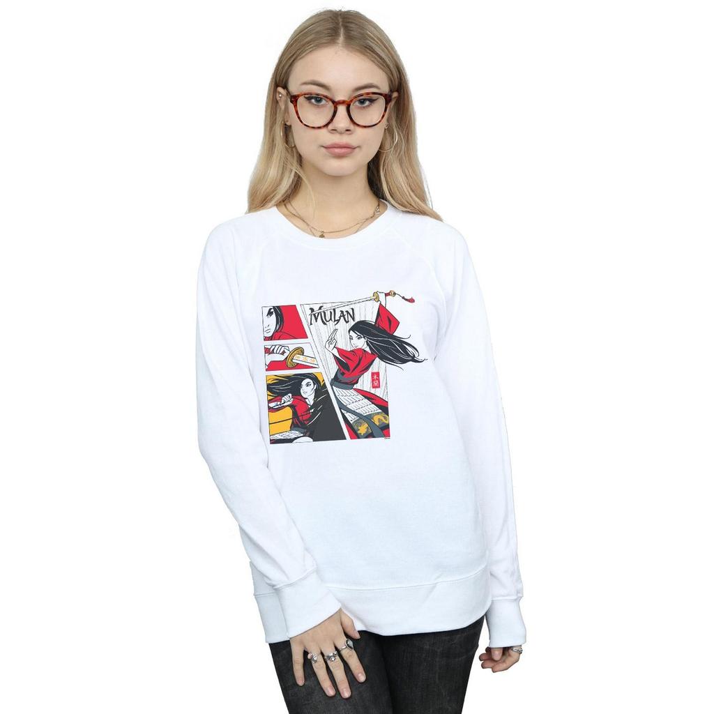 Disney Womens/Ladies Mulan Movie Comic Style Sweatshirt