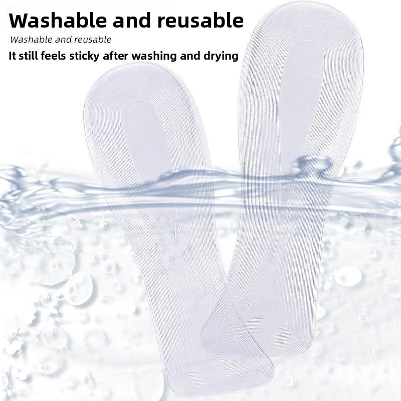 GEL Seven-point Pad High Heels Soft Self-adhesive Adjustment Size Five-point Pad Soft Sole Non-slip Shock Absorption Half-size Pad Heel Pad