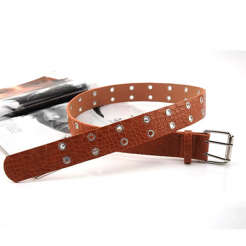 Unisex Belt Versatile And Slimming With Metal Buckle Belt Paired Jeans With