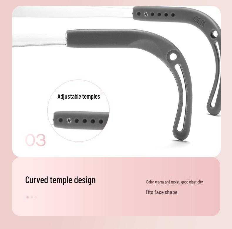 Top-Selling Professional Children's Glasses with Tomato-Style Silicone Nose Pads, Ultra-Light Transparent Gray Unisex Frame