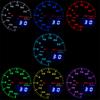 2" 52mm 7 Colors LED Car Auto Turbo Boost Gauge PSI Meter Analog/Digital Dual Di