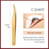 1Pc Stainless Steel Eyelash Extension Tweezers Precision 3D Lash Clip Professional Lash Artist Makeup Beauty Tools